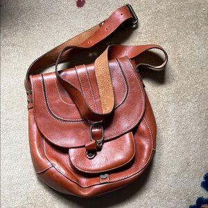 Brown Leather Crossbody Bag